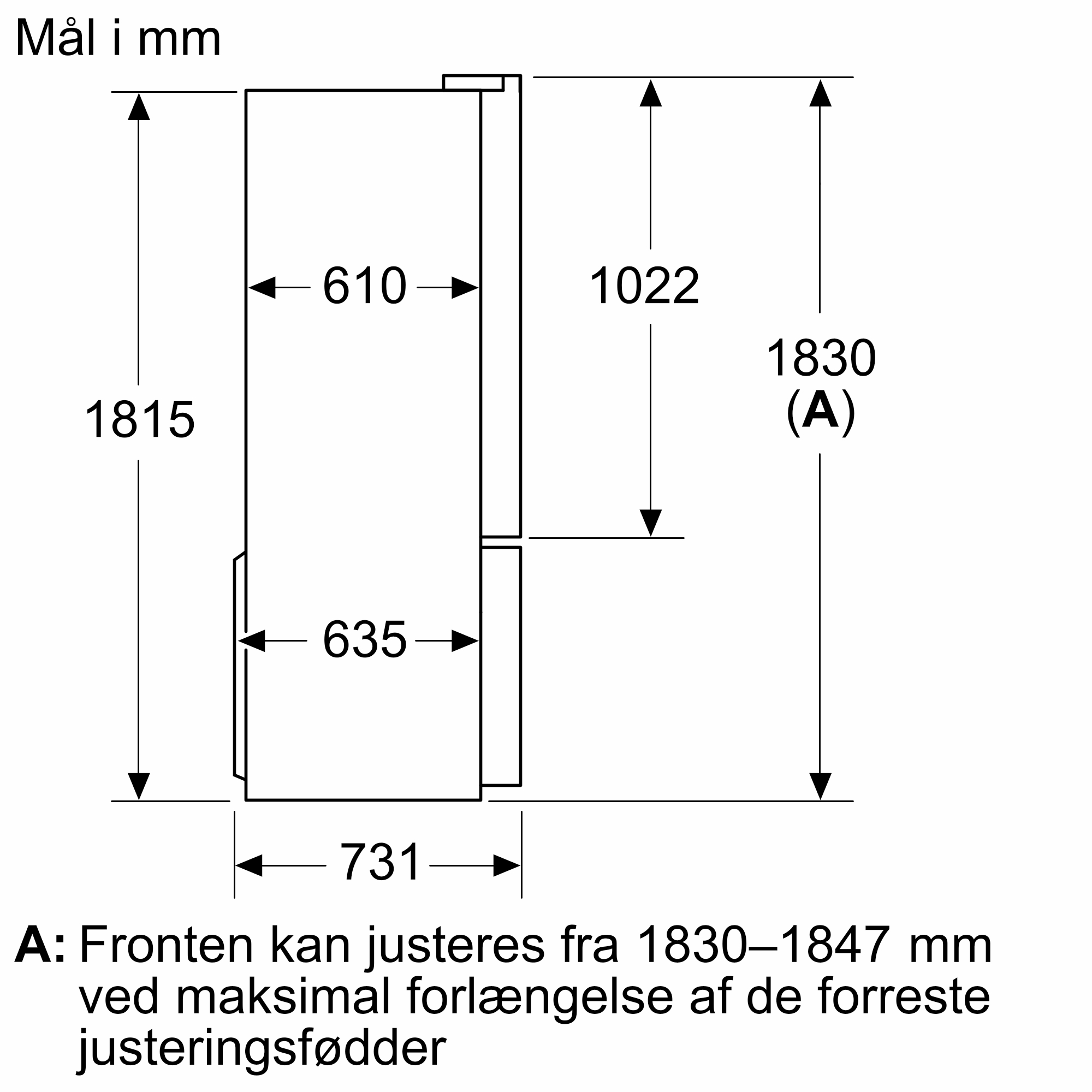 Bosch KFI96AXEA Køl/frys kombination